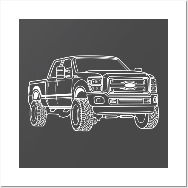 Ford F250 Super Duty Wall Art by Aurealis